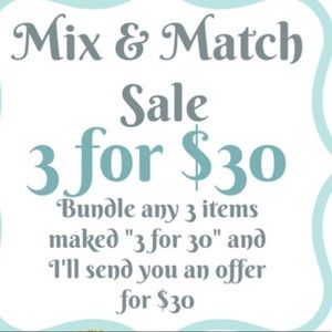 “3 for $30!” 🎉🎉